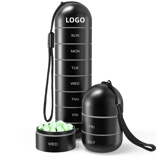Metal Moisture Proof Weekly Pill Organizer