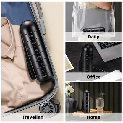 Metal Moisture Proof Weekly Pill Organizer