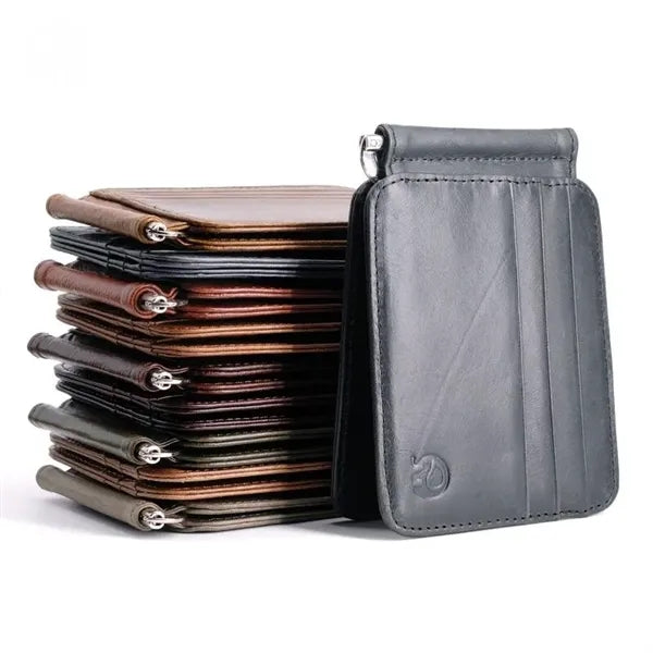Slim Front Pocket Leather Card Holder