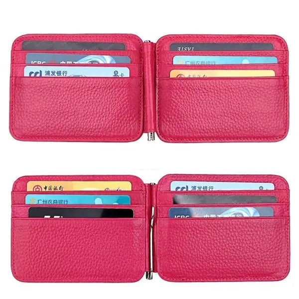Slim Front Pocket Leather Card Holder