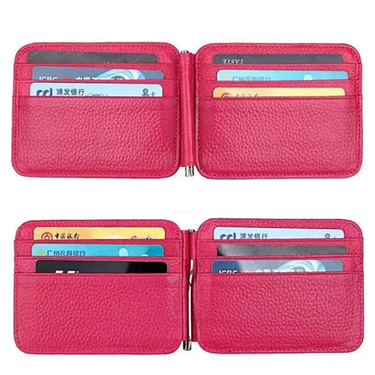 Slim Front Pocket Leather Card Holder