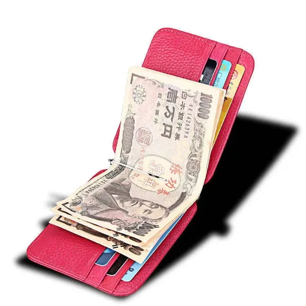 Slim Front Pocket Leather Card Holder