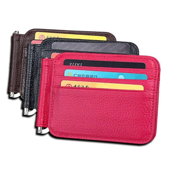 Slim Front Pocket Leather Card Holder