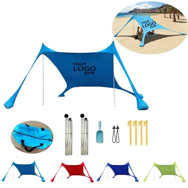 Portable Beach Tent Sun Shelter with Sandbag