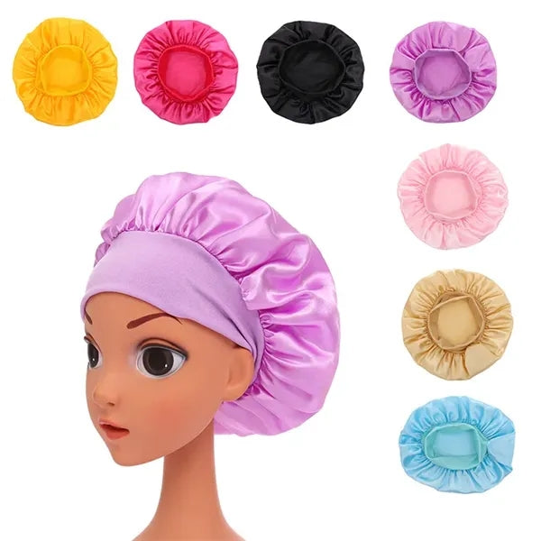 Kids Satin Bonnet Night Sleep Caps