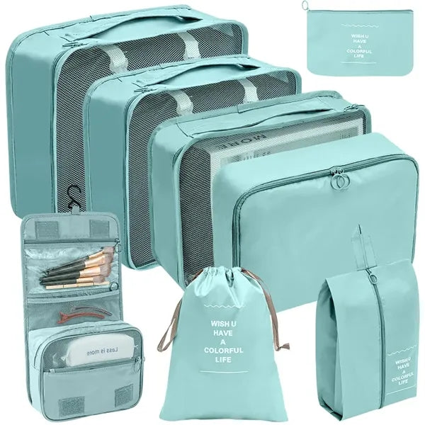 8 PCS Travel Luggage Organiser Set