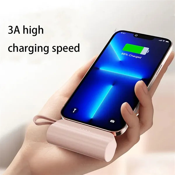 Upgraded Small Fast Charging Power Bank with Flashlight