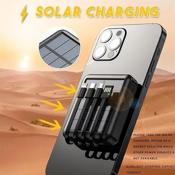 10000mAh Solar Power Bank Extra Small Eco Charger