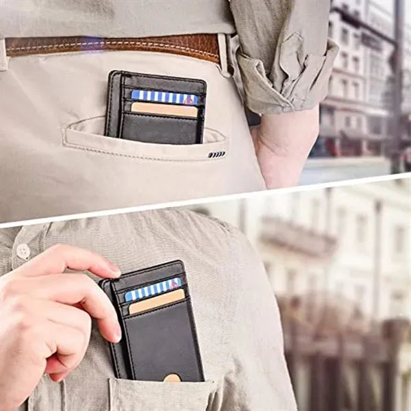 Slim RFID Blocking Leather Wallets