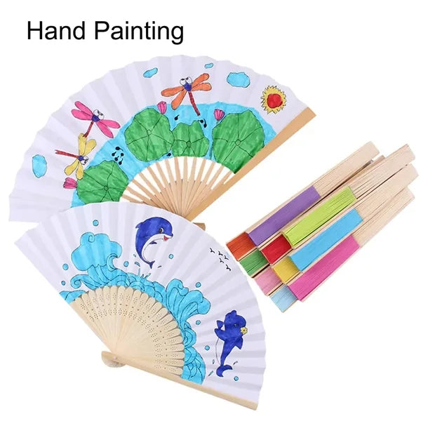 Foldable Chinese Bamboo Paper fan