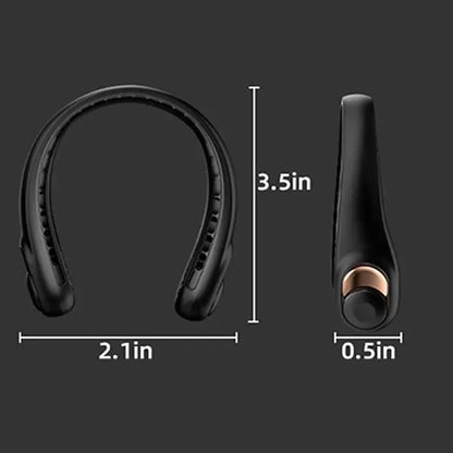 3-Speed Adjustable Whisper-Quiet Neck Fan with LED Display