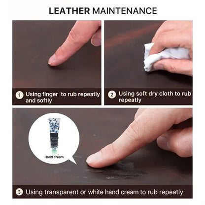 3 Slot Genuine Leather Pen Case with Detachable Inner