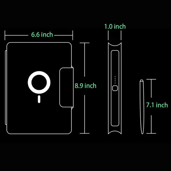 10000mAh Power Bank Padfolio with 32G USB Driver