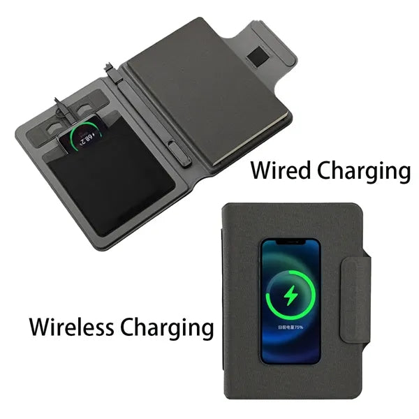 10000mAh Power Bank Padfolio with 32G USB Driver