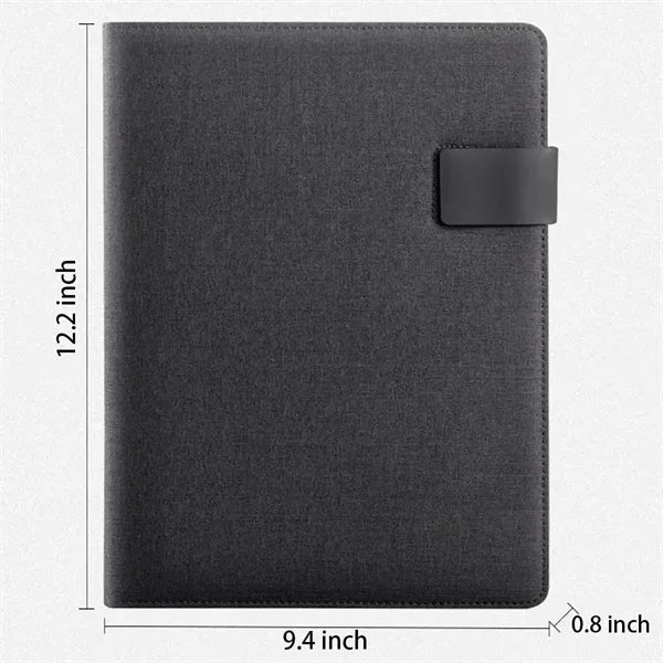 3 in 1 Padfolio Notebook Phone Stand USB Driver Organizer