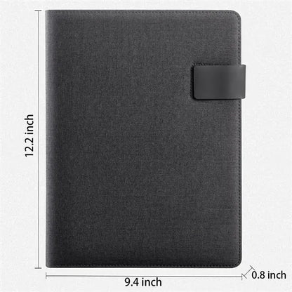 3 in 1 Padfolio Notebook Phone Stand USB Driver Organizer