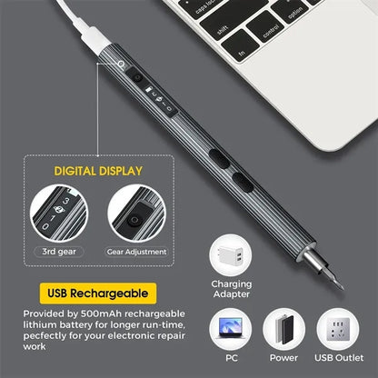 58 in 1 Magnetic Electric Screwdriver Set with LED Lights