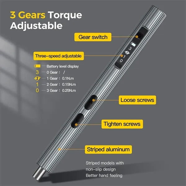 58 in 1 Magnetic Electric Screwdriver Set with LED Lights