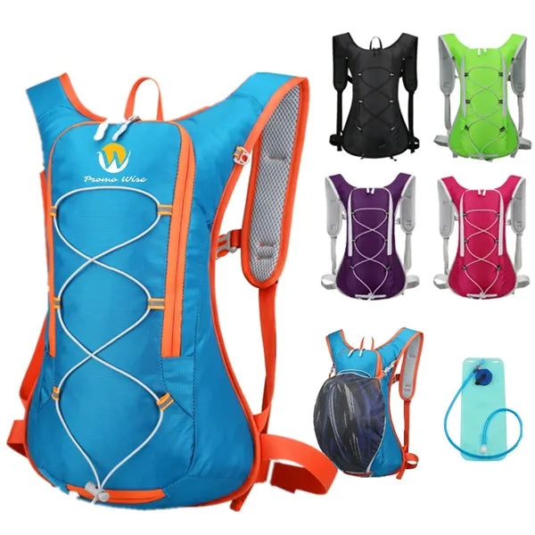 Two-way Zipper Sports Backpack with Hydration Bladder