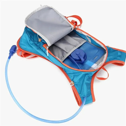 Two-way Zipper Sports Backpack with Hydration Bladder