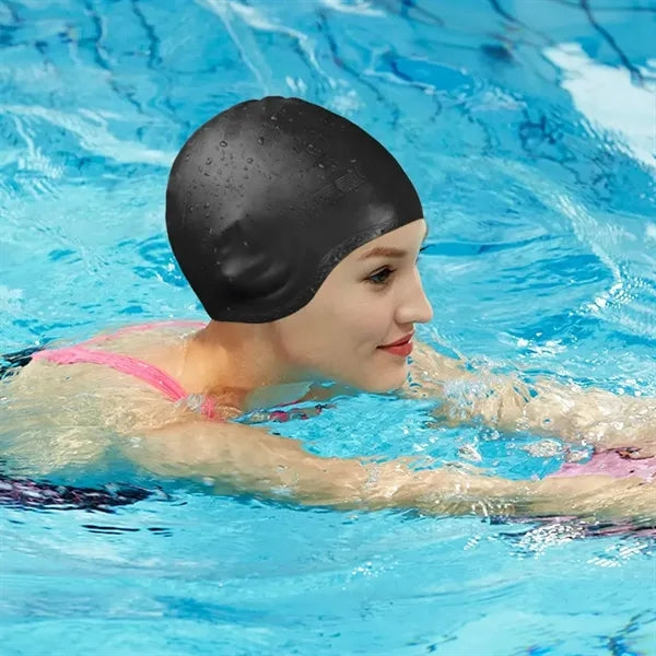 Unisex Swim Caps With 3D Ear Protection