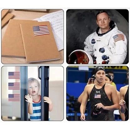 Customized 250pcs American Flag Patriotic Sticker Roll