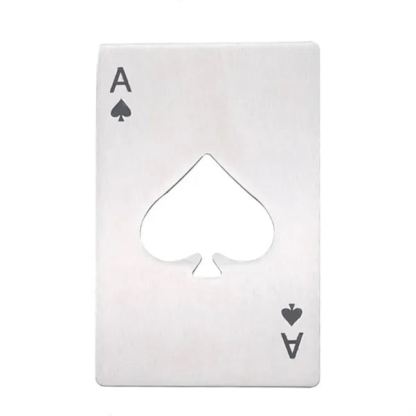 Ace of Spades Card Bottle Opener