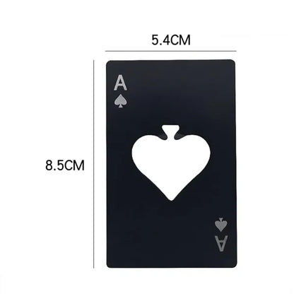 Ace of Spades Card Bottle Opener