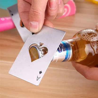 Ace of Spades Card Bottle Opener
