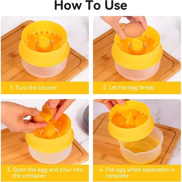 Large Egg Yolk White Separator With Collecting Base