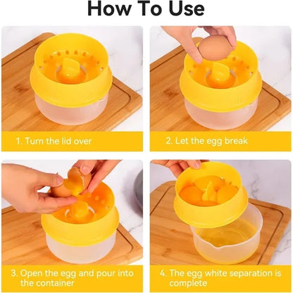 Large Egg Yolk White Separator With Collecting Base