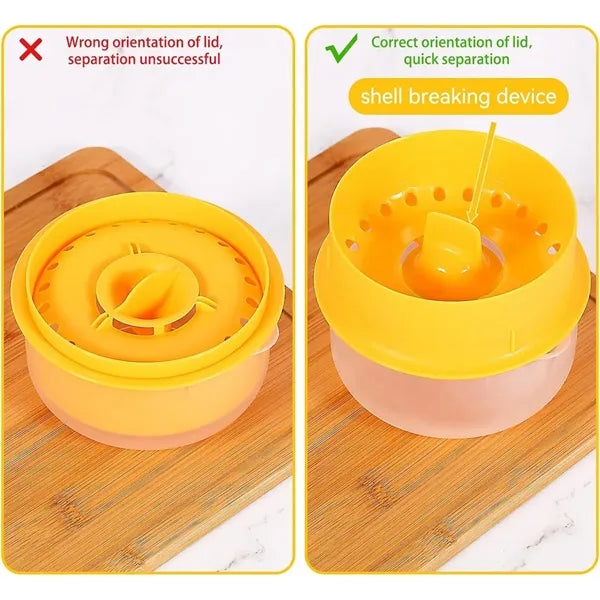 Large Egg Yolk White Separator With Collecting Base