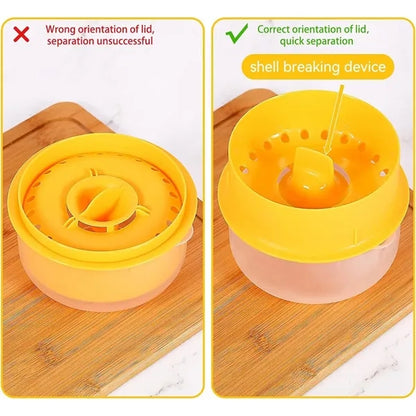 Large Egg Yolk White Separator With Collecting Base