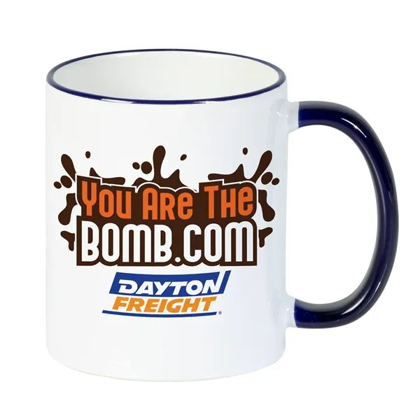 11 oz Color Handle Mug