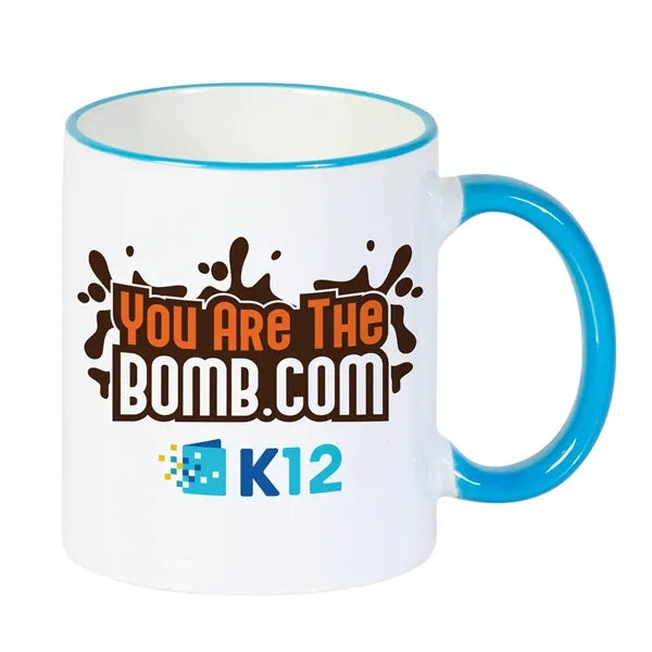 11 oz Color Handle Mug
