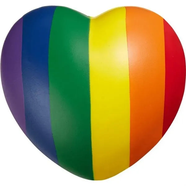 2.8In Heart Stress Reliever Rainbow Ball