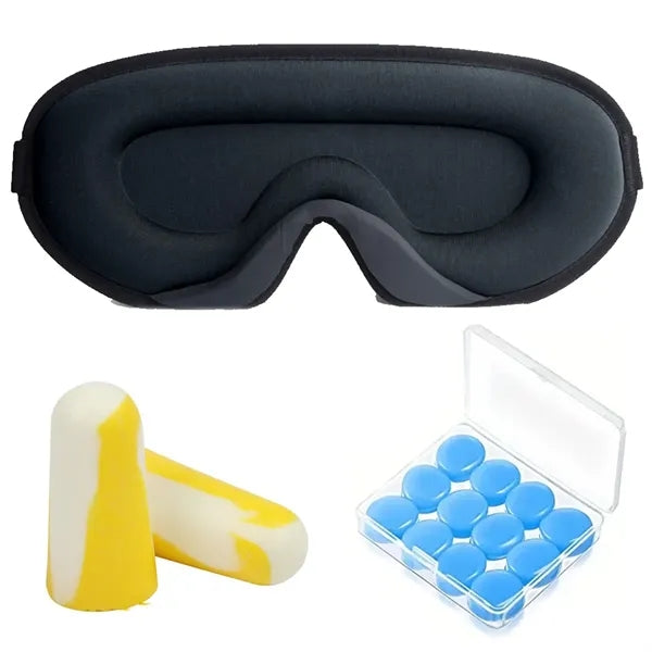 Travel Sleep Kit Earplugs Eye Mask