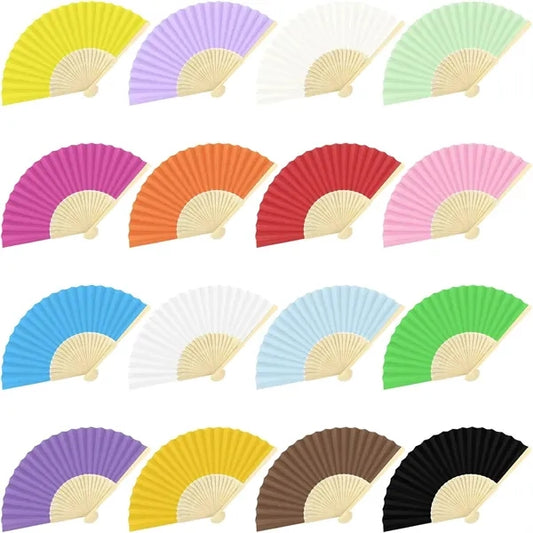 Paper Bamboo Folding Fan