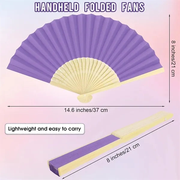 Paper Bamboo Folding Fan
