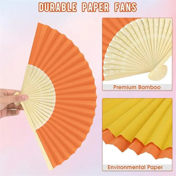 Paper Bamboo Folding Fan