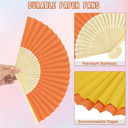Paper Bamboo Folding Fan