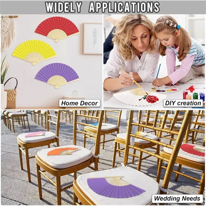Paper Bamboo Folding Fan