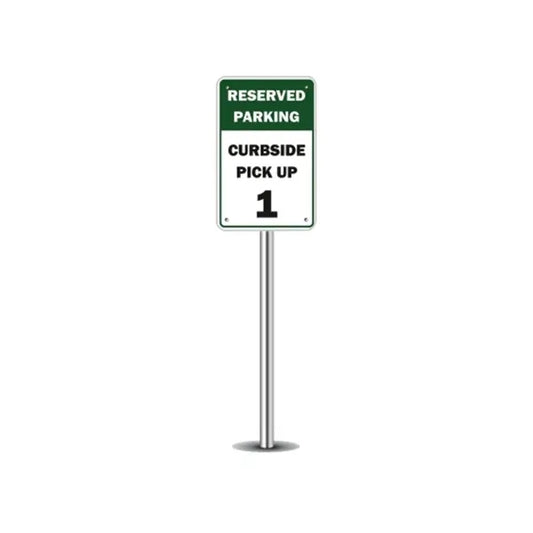 Reserved Parking Curbside Pick Up Signs (1ft x 1ft) SQFT