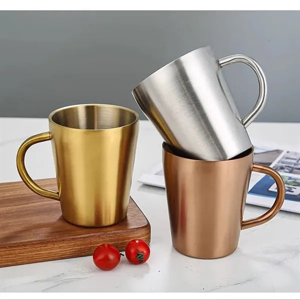 Unbreakable Stainless Steel 10.5 Oz Mugs