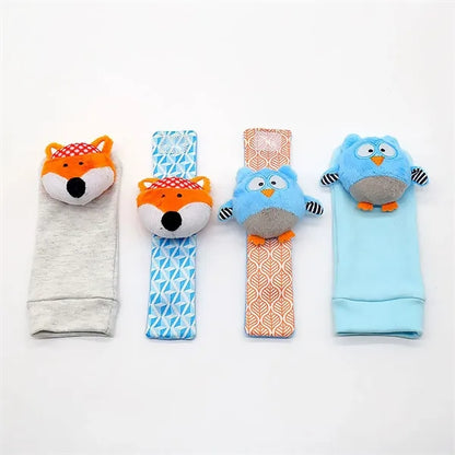 Baby Wrist Rattle Socks and Foot Finder Set