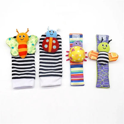 Baby Wrist Rattle Socks and Foot Finder Set