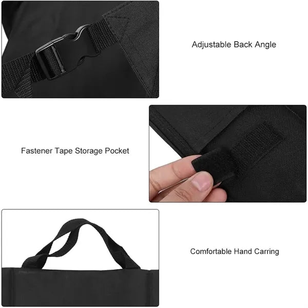 Folding Cushion Beach Chair Portable