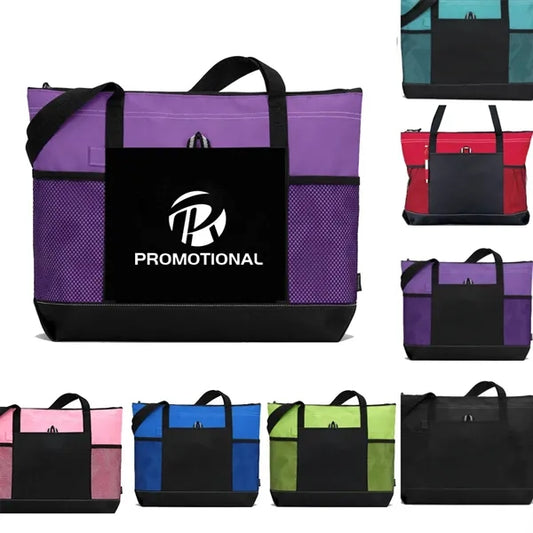 Oxford Zippered Tote Bag