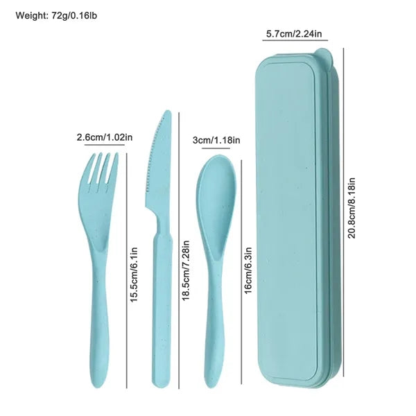 Portable Travel Utensils Set with Case