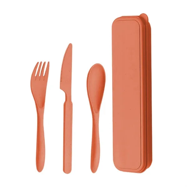 Portable Travel Utensils Set with Case